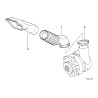 Conduit d'air supérieur de l'alternateur - Pièce d'origine BMW 12311730635 Conduit d'air supérieur de l'alternateur - Pièce d'origine BMW 12311730635