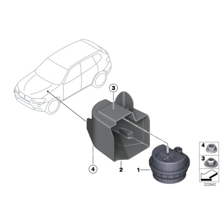 Alternateur Power Siren W Indicateur d'inclinaison - Pièce d'origine BMW 65759198581