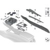 Garniture de console centrale hexagonale en aluminium - Pièce d'origine BMW 51168058572 Garniture de console centrale hexagonale en aluminium - Pièce d'origine BMW 51168058572