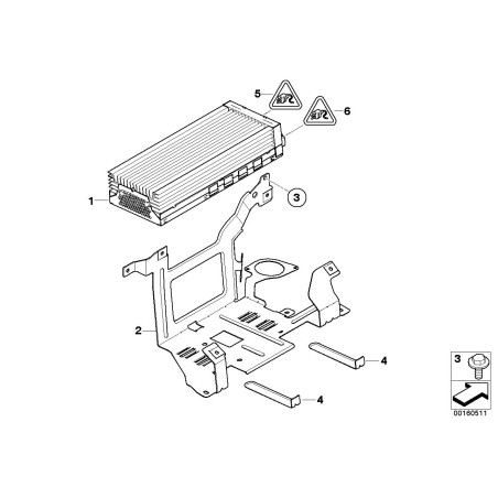 Clignotant latéral gauche ambre - Pièce d'origine BMW 65129181743