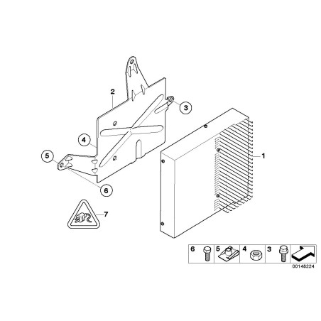 Amplificateur système Hifi - Pièce d'origine BMW 65126990098 Amplificateur système Hifi - Pièce d'origine BMW 65126990098