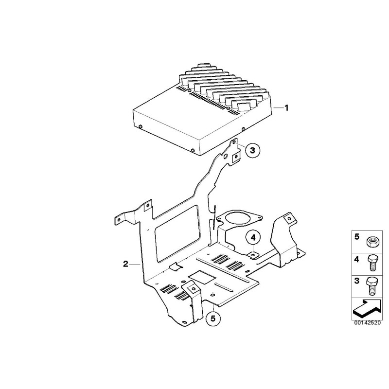 Amplificateur système Hifi - Pièce d'origine BMW 65129145162