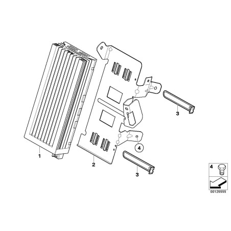 Amplificateur Système Audio Individuel - Pièce d'origine BMW 65127845163