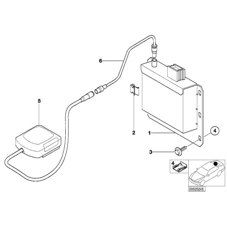Antenne - Pièce d'origine BMW 65908375944