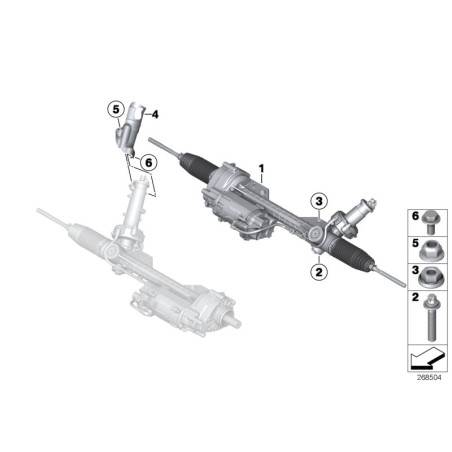Boîtier de direction AT - Pièce d'origine BMW 32106793457