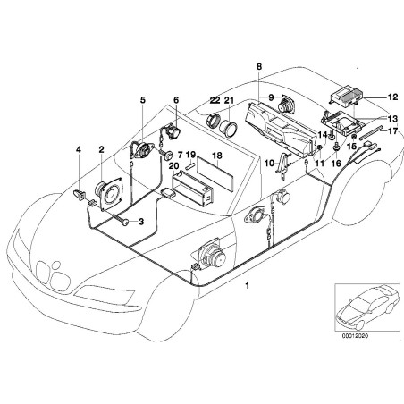 Haut-parleur audio - Pièce d'origine BMW 65138370936