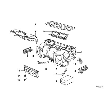 Filtres de climatisation automatique - Ensemble de deux - Pièce d'origine BMW 64118391385 Filtres de climatisation automatique - Ensemble de deux - Pièce d'origine BMW 64118391385