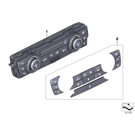 Assemblage de commande de climatisation automatique - Pièce d'origine BMW 64119292262