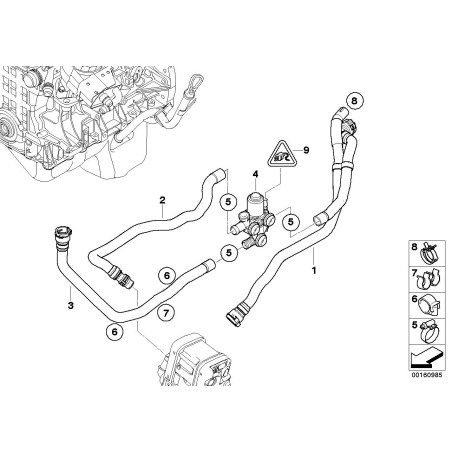 Contrôle de climatisation automatique - Pièce d'origine BMW 64126951815