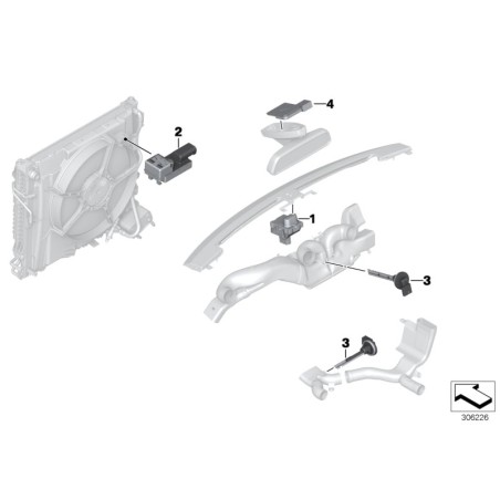 Contrôle automatique de l'air recyclé - Pièce d'origine BMW 64116933052