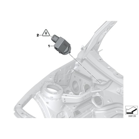Contrôle automatique de l'air recyclé - Pièce d'origine BMW 64119240180