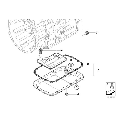Filtre de transmission automatique - Pièce d'origine BMW 24117593565
