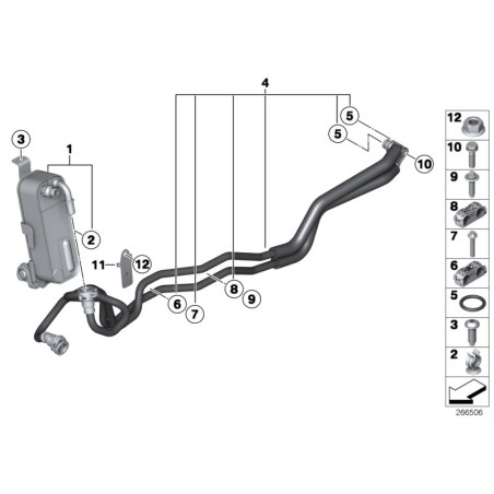 Refroidisseur d'huile de transmission automatique - Pièce d'origine BMW 17217600553