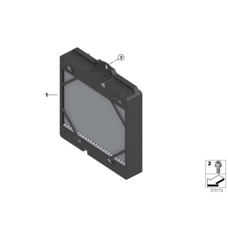 Radiateur de liquide de refroidissement du moteur auxiliaire gauche N/S - Pièce d'origine BMW 17112284603 Radiateur de liquide de refroidissement du moteur auxiliaire gauche N/S - Pièce d'origine BMW 17112284603