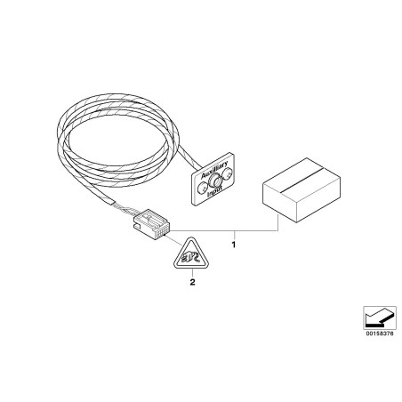 Kit de rétrofit d'entrée auxiliaire - Pièce d'origine BMW 65120153501