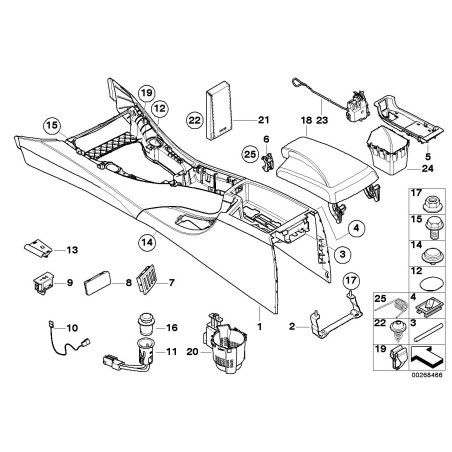 Câblage Aux/USD - Pièce d'origine BMW 61129187009