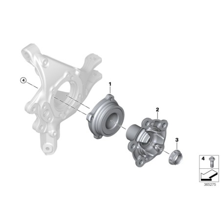Écrou d'essieu - Pièce d'origine BMW 33411133785