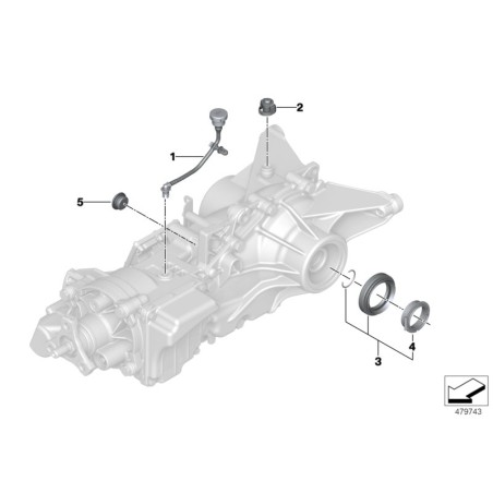 Joint d'arbre de transmission - Pièce d'origine BMW 33107505601