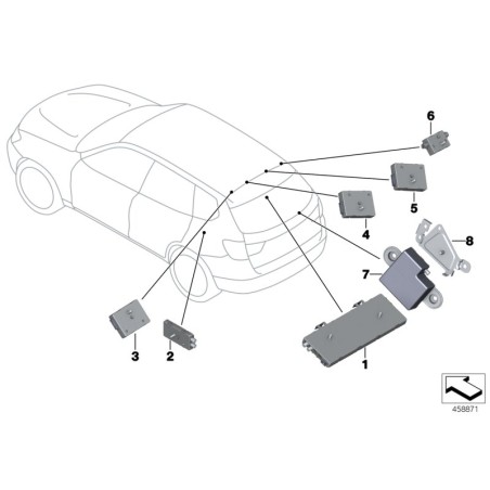 Antenne de secours - Pièce d'origine BMW 65206935024