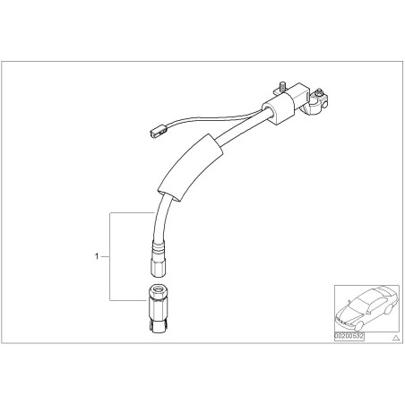 Kit de réparation de câble de batterie - Pièce d'origine BMW 61126908139 Kit de réparation de câble de batterie - Pièce d'origine BMW 61126908139