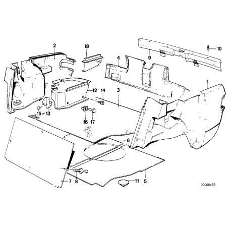 Garniture de couvercle de batterie - Pièce d'origine BMW 51471929449 Garniture de couvercle de batterie - Pièce d'origine BMW 51471929449