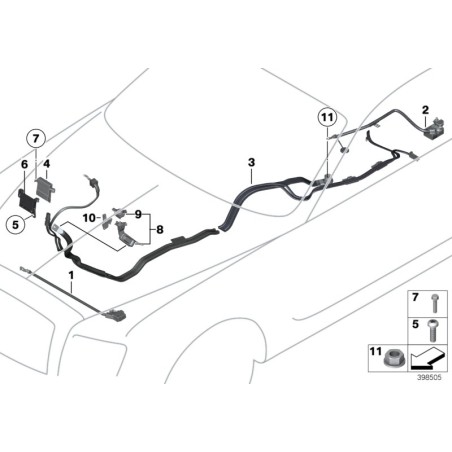 Pièce automobile : Distributeur avant - Pièce d'origine BMW 61149153418
