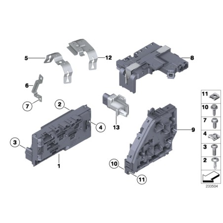 Distributeur arrière B+ - Pièce d'origine BMW 61149177773