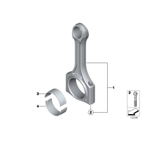 Coquille de palier - Pièce d'origine BMW 11247628034