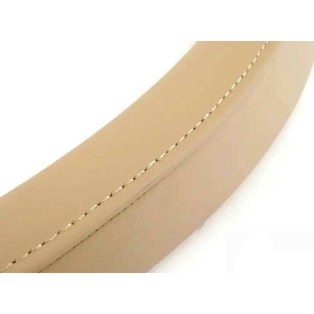 Garniture de poignée de tirage de porte arrière en cuir Nappa beige - Pièce d'origine BMW 51416970238