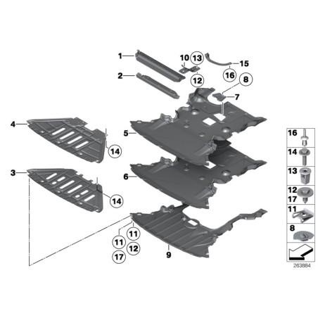 Support de carter - Pièce d'origine BMW 51757128501
