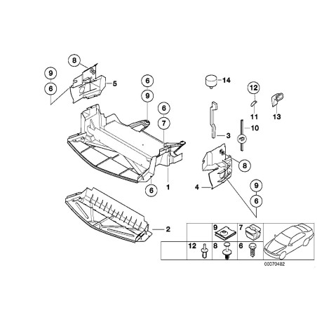 Belly Pan - Pièce d'origine BMW 51717027432 Belly Pan - Pièce d'origine BMW 51717027432