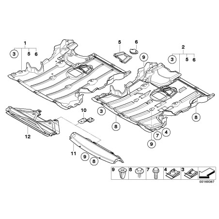 Belly Pan - Pièce d'origine BMW 51752996364 Belly Pan - Pièce d'origine BMW 51752996364
