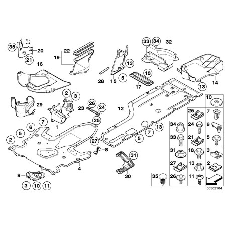 Belly Pan - Pièce d'origine BMW 51757897864 Belly Pan - Pièce d'origine BMW 51757897864