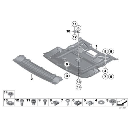 Belly Pan - Pièce d'origine BMW 51757898889