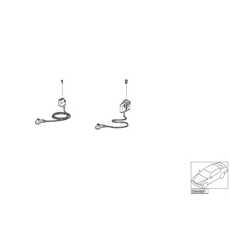 Câble de réparation de tendeur de courroie - Pièce d'origine BMW 61126906168