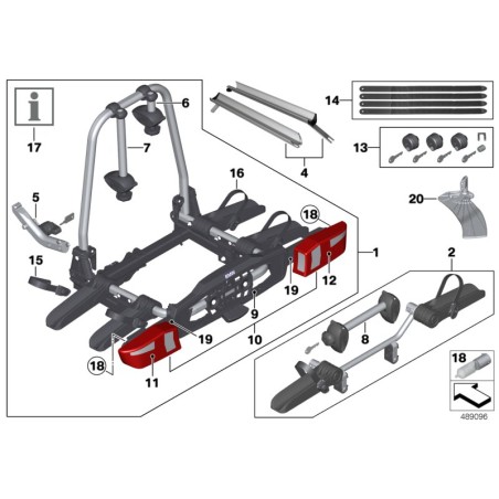 Porte-vélos - Pièce d'origine BMW 82722296747
