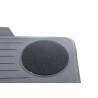 Tapis de sol en caoutchouc toutes saisons noirs - Pièce d'origine BMW 51470428949 pour l'avant. Tapis de sol en caoutchouc toutes saisons noirs - Pièce d'origine BMW 51470428949 pour l'avant.
