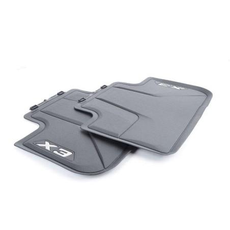Tapis de sol en caoutchouc noir toutes saisons arrière - Pièce d'origine BMW 51472450512