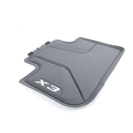 Tapis de sol en caoutchouc noir toutes saisons arrière - Pièce d'origine BMW 51472450512