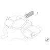 Embouts d'échappement en chrome noir 1 pièce - Pièce d'origine BMW 18107842862 Embouts d'échappement en chrome noir 1 pièce - Pièce d'origine BMW 18107842862