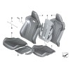 Garniture de dossier M3 éclairée en noir - Pièce d'origine BMW 52108089597 Garniture de dossier M3 éclairée en noir - Pièce d'origine BMW 52108089597