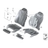 Garniture de dossier M4 éclairée en noir - Pièce d'origine BMW 52109503039 Garniture de dossier M4 éclairée en noir - Pièce d'origine BMW 52109503039