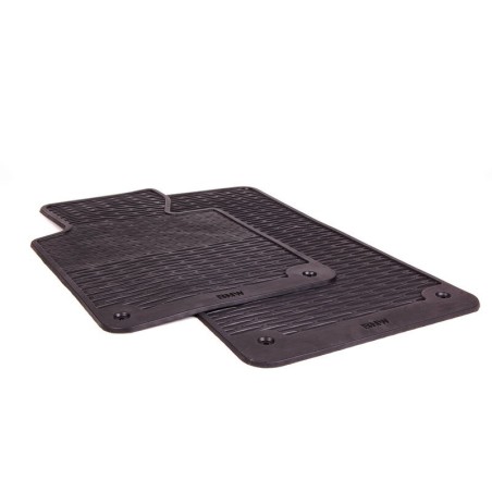 Tapis de sol en caoutchouc noir avant - Pièce d'origine BMW 82559408540