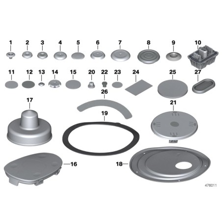 Bouchon aveugle - Pièce d'origine BMW 41007140847