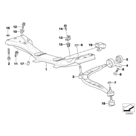 Écrou à rivet aveugle - Pièce d'origine BMW 51718175003 Écrou à rivet aveugle - Pièce d'origine BMW 51718175003
