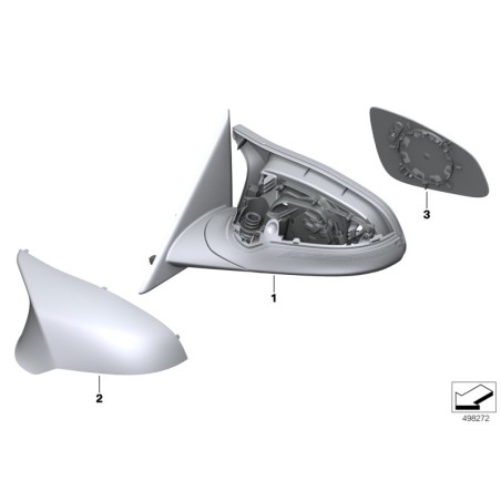 Ensemble de rétroviseurs d'angle mort - Pièce d'origine BMW 51168059568
