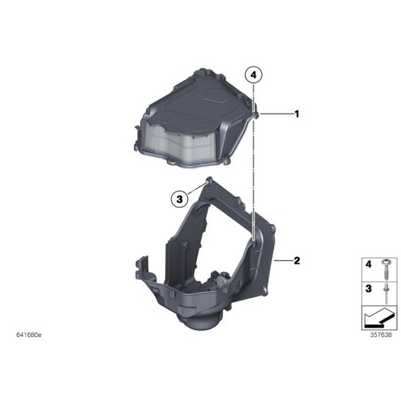 Couvercle du boîtier du moteur de soufflante - Pièce d'origine BMW 64119216222