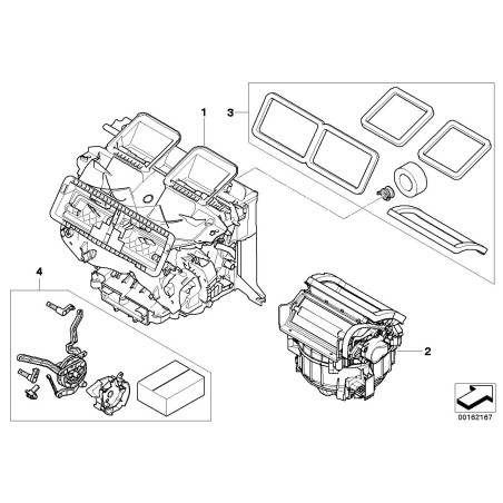 Boîtier de moteur de soufflante - Pièce d'origine BMW 64116950949