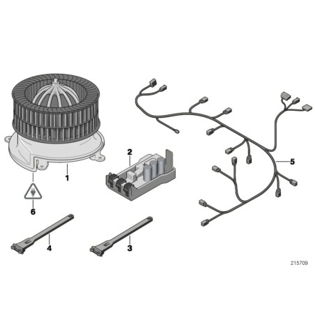 Régulateur de moteur de soufflante - Pièce d'origine BMW 64116934390 Régulateur de moteur de soufflante - Pièce d'origine BMW 64116934390