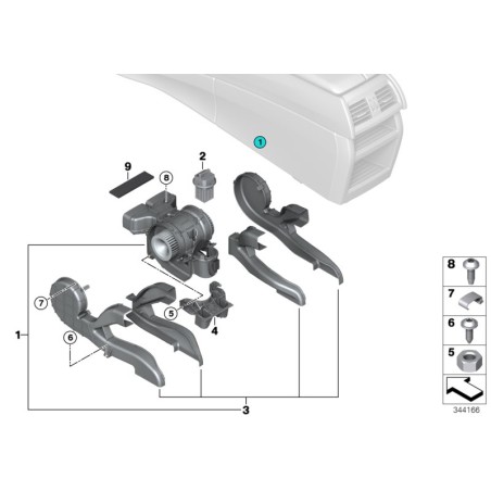 Régulateur de soufflante arrière - Pièce d'origine BMW 64116949645